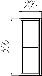 Акватон Тумба Брук 20 с открытой полкой, дуб феррара – фотография-6